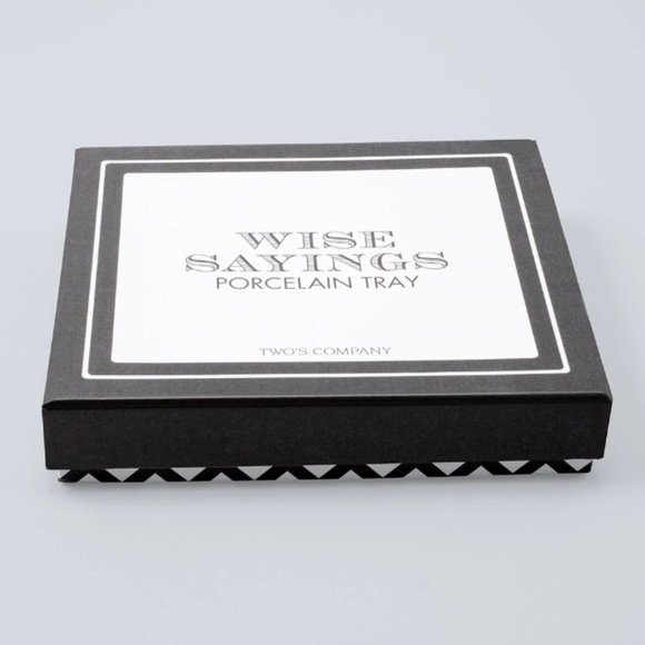 Porcelain Trinket Tray White Gold Black - Picture 2 of 2